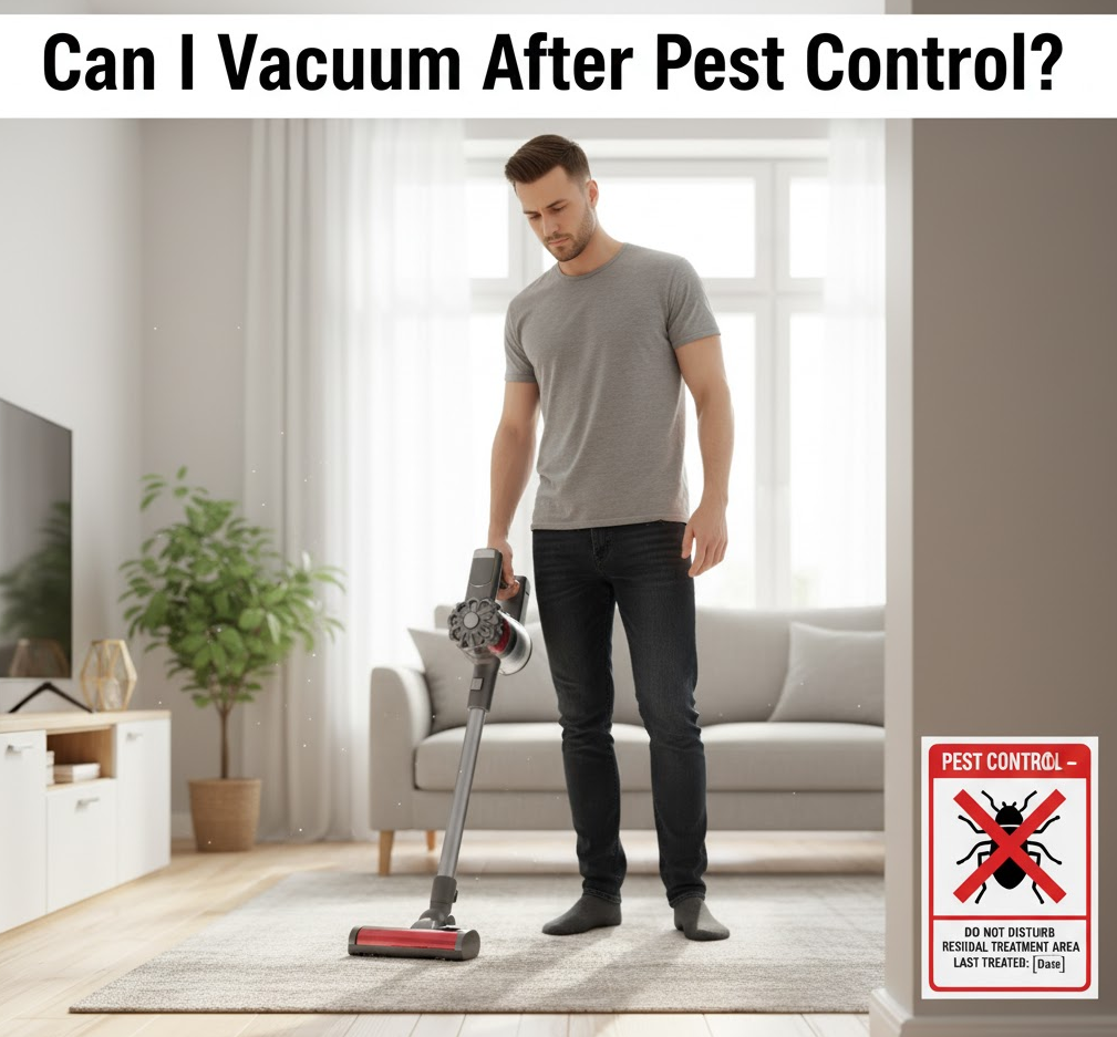 Can I Vacuum After Pest Control in Cincinnati?