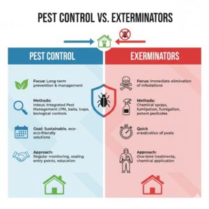Pest Control vs. Exterminators