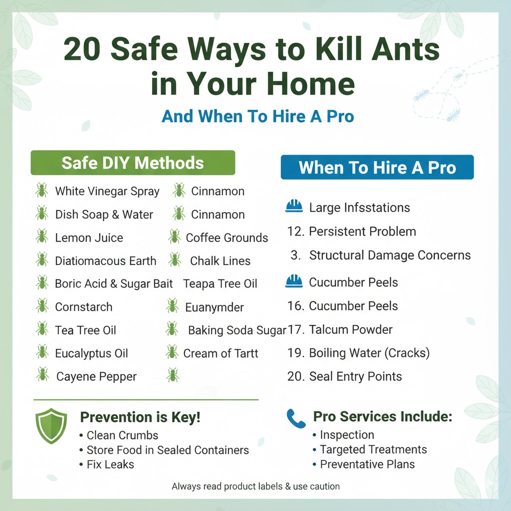 20 Safe Ways to Kill Ants in Your Home